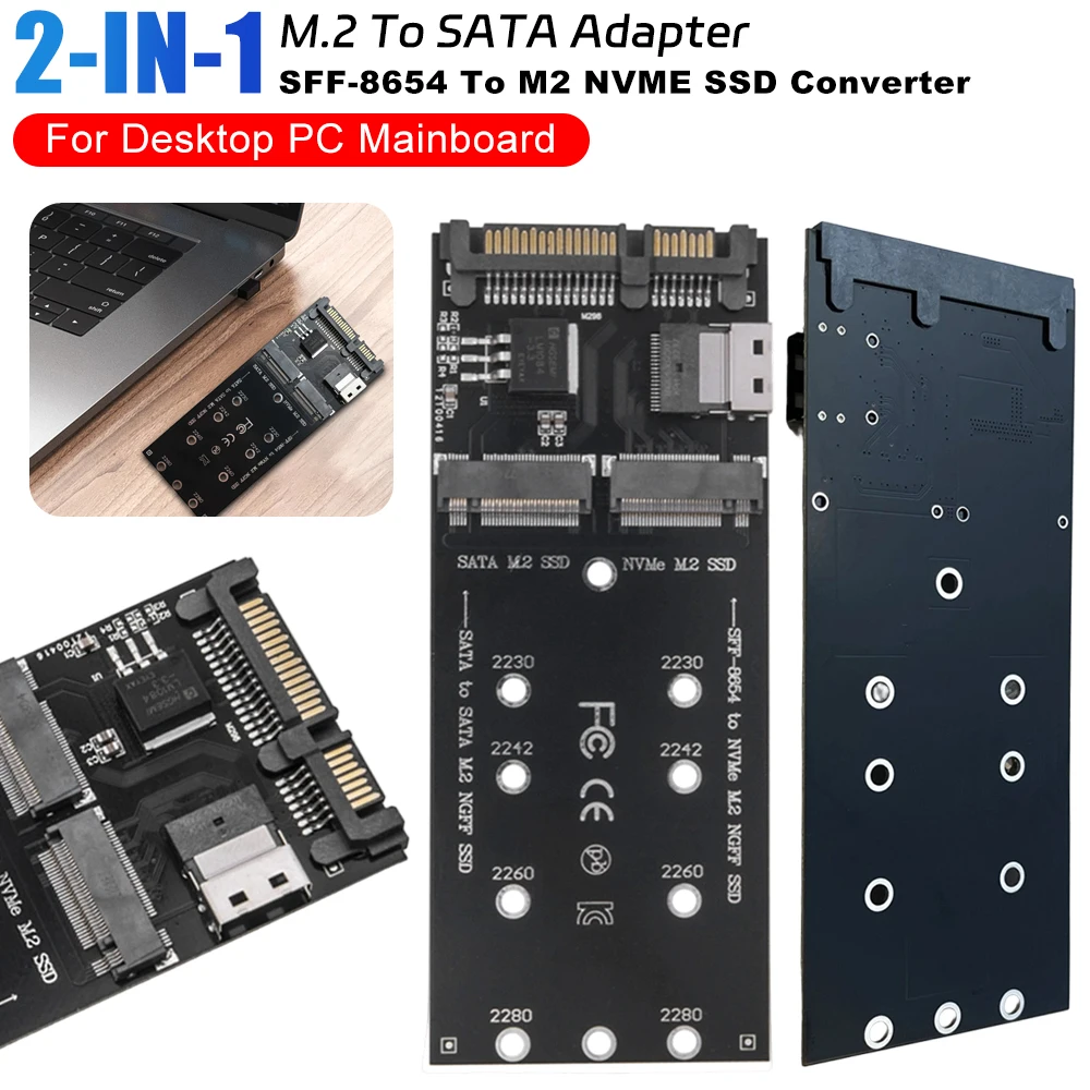 SFF-8654 To M2 Nvme… - image
