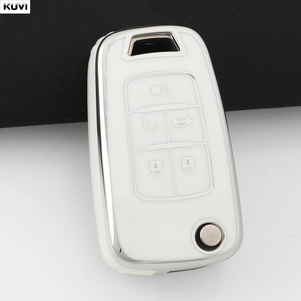 2 3 4 5 BTN TPU Car Key Case Cover Shell For Buick/Opel For Chevrolet Cruze Epica Lova Camaro Impala Aveo Malibu Sail Orlando view 4