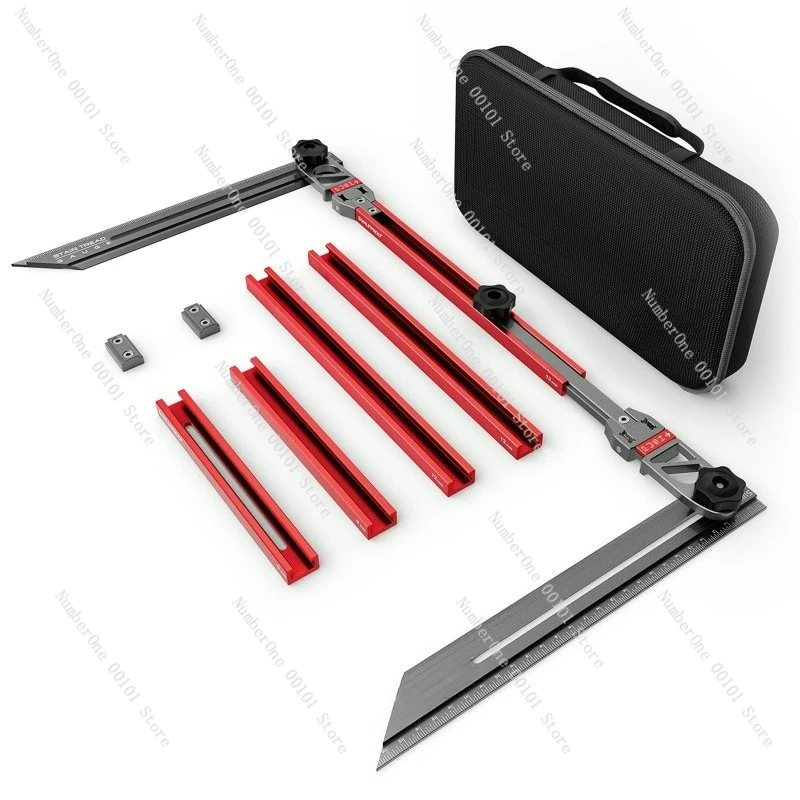 New aluminum alloy stair ruler, multi-functional folding ruler, home tools