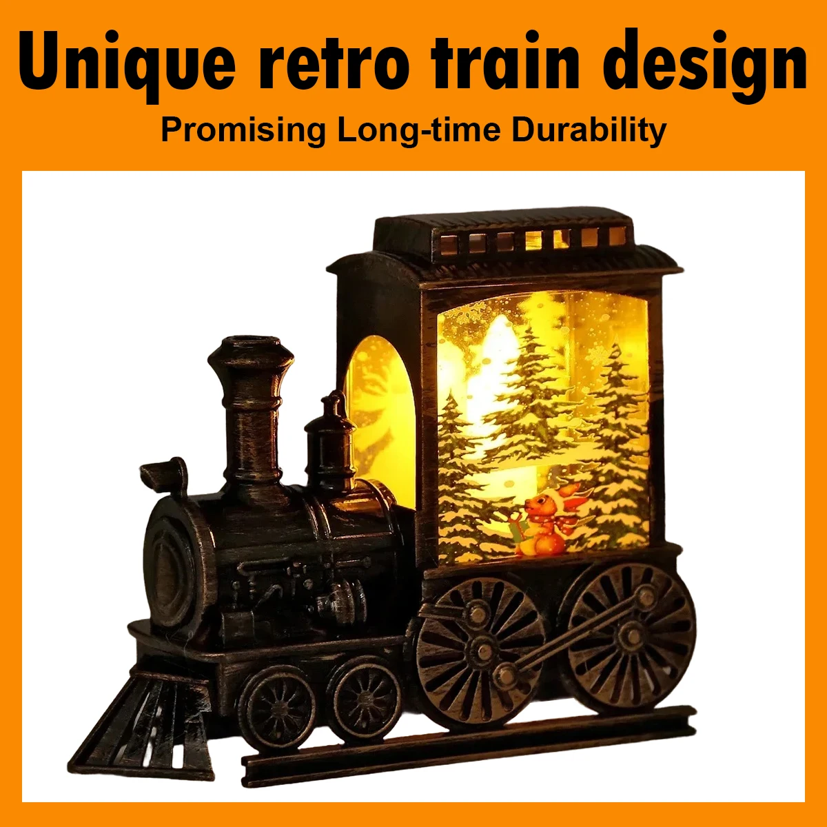 Led Portable Train Night Snowflakes Christmas Lanterns Lighted Bedside Bedroom Light 3000k Decor Lamps Room Show Lamp Gift Up 3d