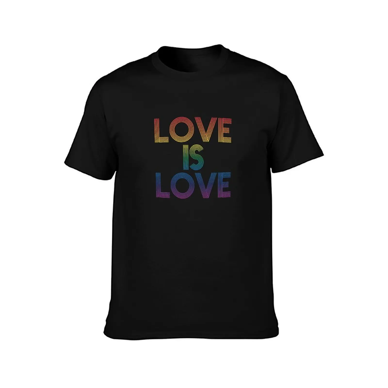 Love is Love - Pride Month T-Shirt Casual Pattern Print Tee Shirt T-Shirt