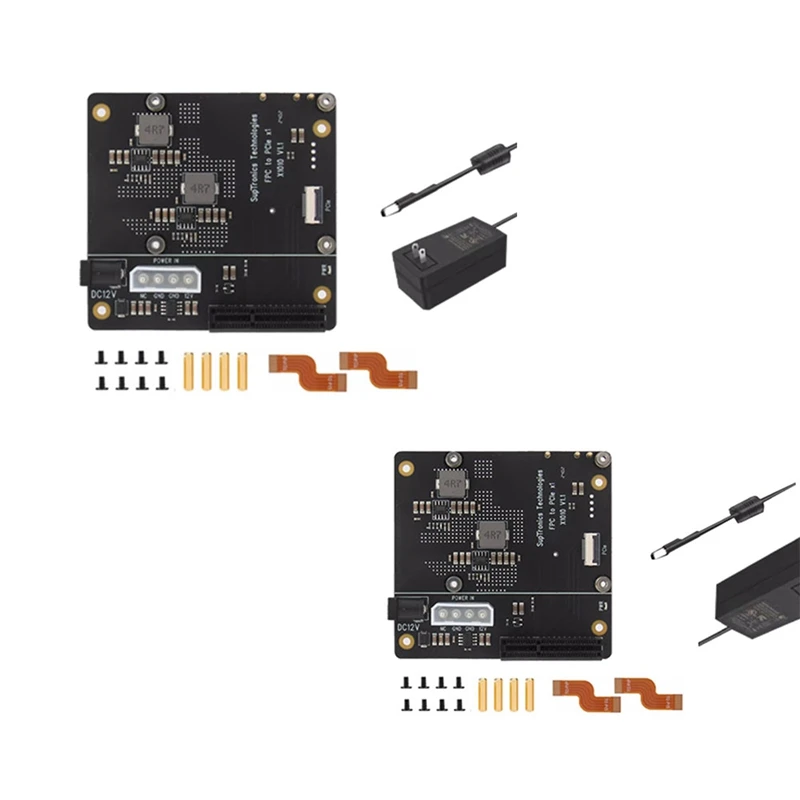 

X1010 Expansion Board Pcie FFC Connector To Standard Pcie X4 Slot Expansion Board For Raspberry Pi 5