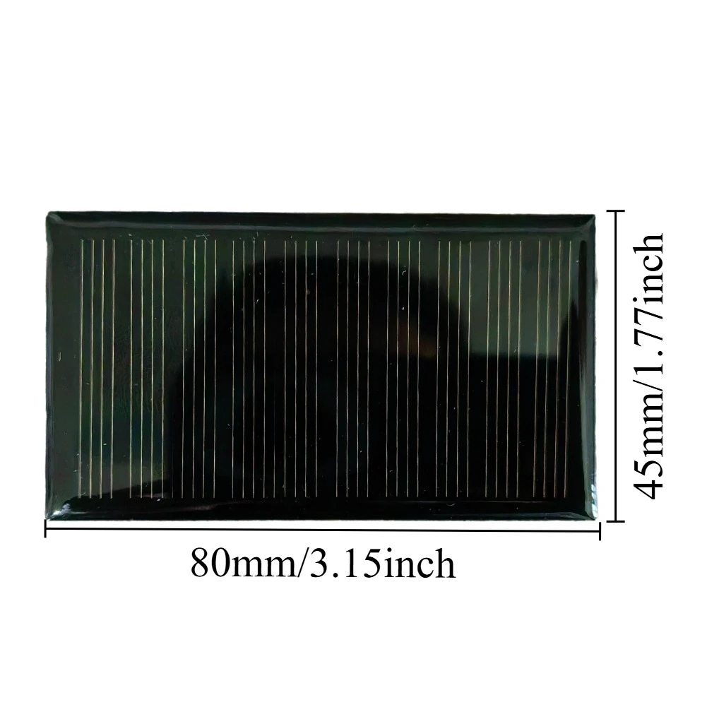 Portable DIY Solar Panel 1PCS‑4PCS 5V 80MA 0.4W 80x45mm Single Crystal Epoxy Solar Cell Module For Battery Charging Cell Phone