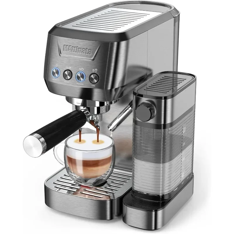 

MAttinata Espresso Machine Cappuccino Machines for Home, Latte Machine with Automatic Milk Frother, Coffee Maker with Dual Wall