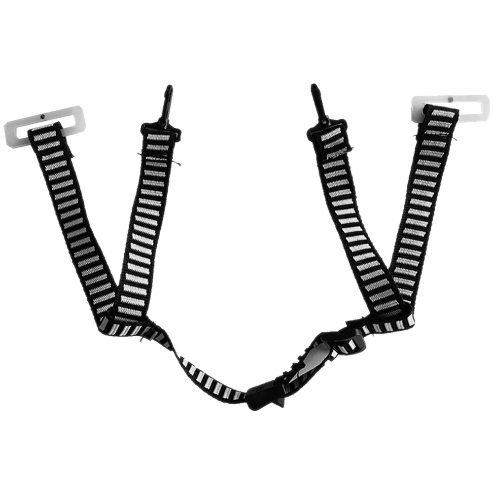 Football Chin Strap Safety Accessories Y-shaped Four-point (black) 1pcs Helmets Adjustable Professional Straps