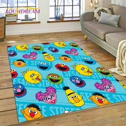 3D Cartoon S-Sesame Street Rug Carpet for Living Room Bedroom Home Decor,Floor Mat Non-slip Decoration for Sofa Doormat Kid Gift