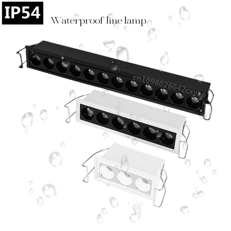 

IP54 waterproof LED downlight Ceiling light AC85-265V wall wash light COB spot light anti-glare bathroom indoor lighting bulb