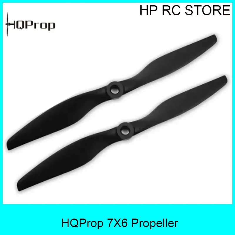 Hélice électrique fine HQProp 7X6 7 pouces en nylon renforcé de fibre de verre pour avion RC à aile fixe
