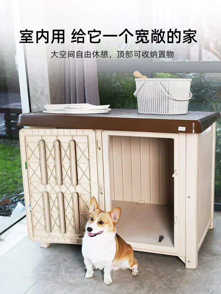 Winter warm dog house outdoor rain-proof large dogs outdoor.