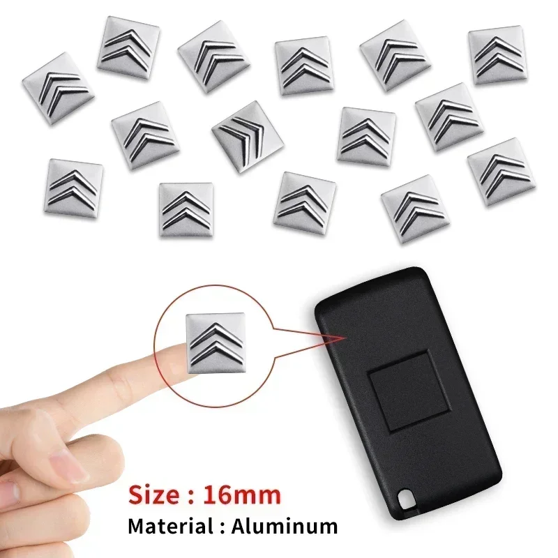 Car Key Sticker Emblem Logog For Citroen C1 C2 C3 C4 C5 C6 C8 C4L DS3 DS4 DS5 LS DS6 Grand Picasso C-ELYSEE JUMPY NEMO VTS