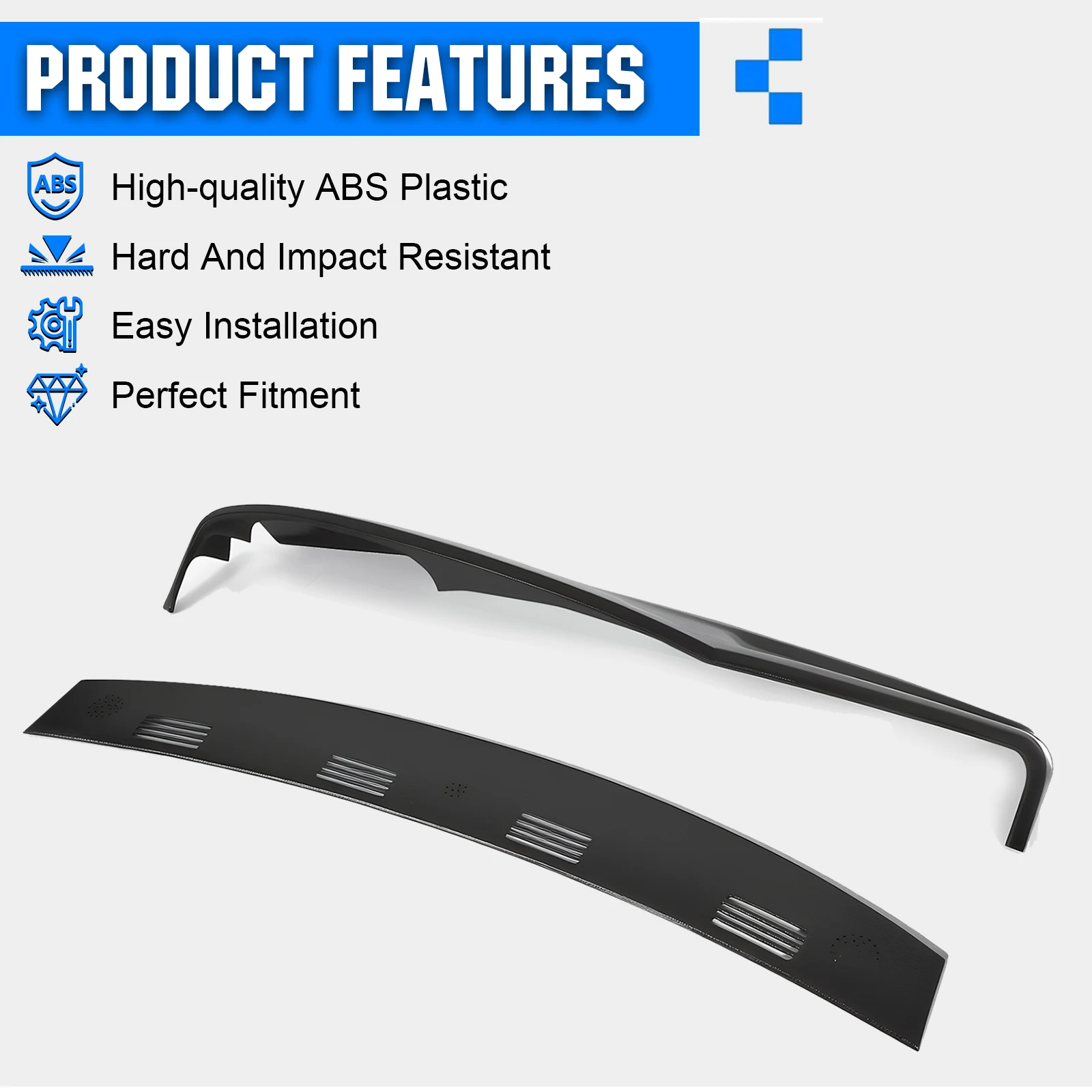 For Dodge RAM 1500 2500 3500 2002-2005 Center Armrest Cover Wear Resist Plastic Center Console Cover Replacement Accessories