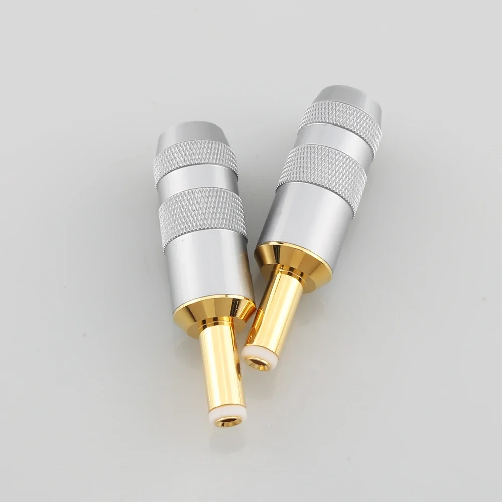 Audiocast konektor Plug daya DC berlapis emas 24K untuk Hi End Audio Grade HIFI DC2.5 Plug