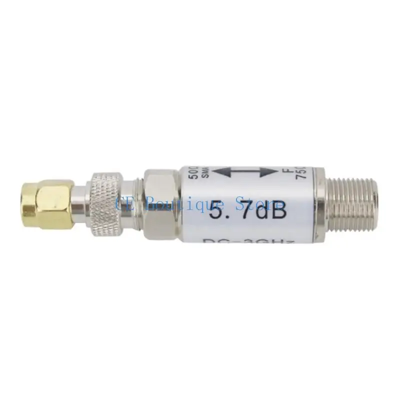 652F ترقيات محول المعاوقة 0 إلى 3GHz 50 75OHM SMA أنثى إلى F Male Connector