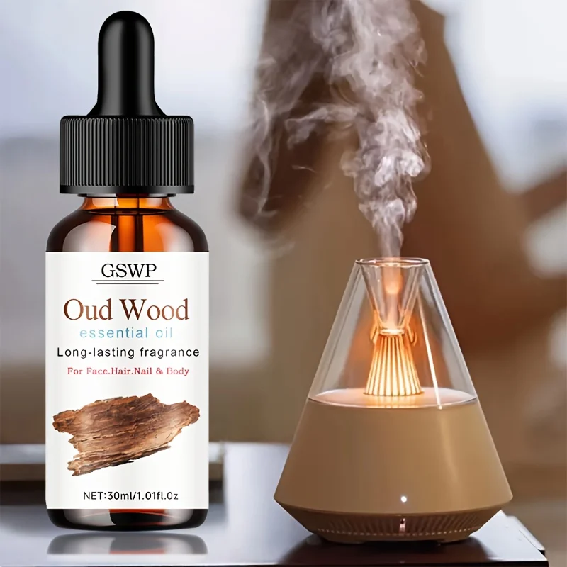 Huile essentielle d'agarwood GSWP : Hydrate et nourrit en profondeur, convient aux soins des cheveux