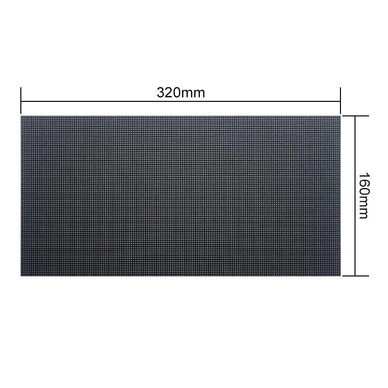 P1.86 Indoor Full Color LED Panel Screen 320x160mm LED Display Module 172x86 Pixels 1/43 Scan for LED Video Wall
