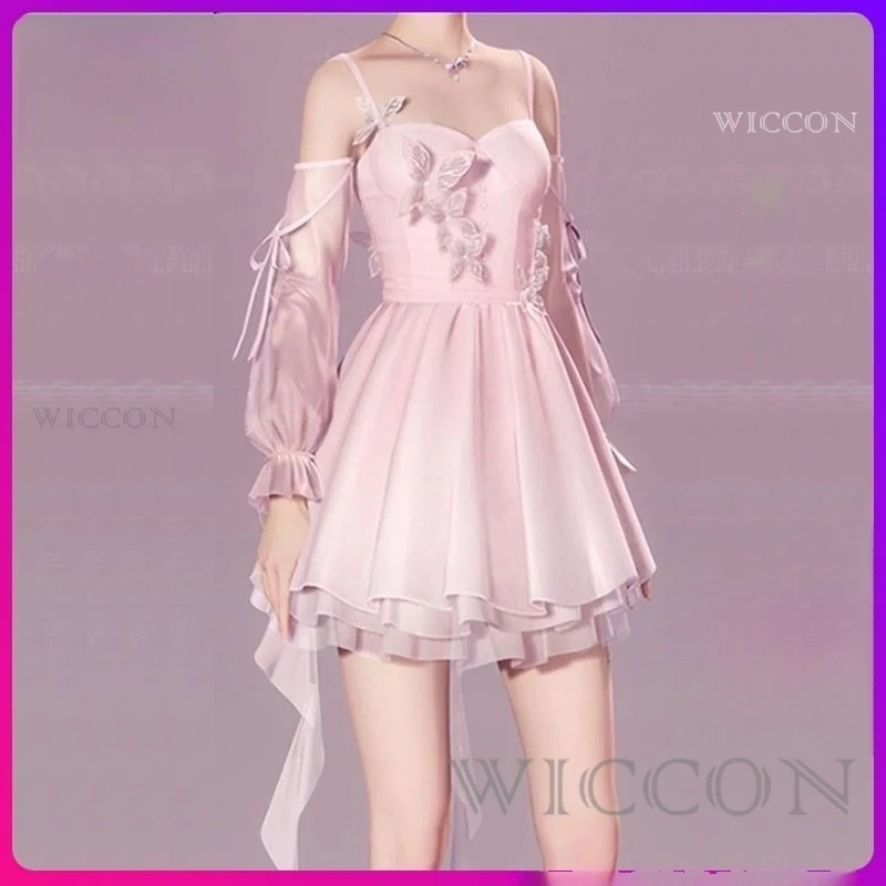 Amor e espacios profundos heróis cosplay traje vestido fantasia sonho e ondulação coração roupa meninas data diária uniforme festa feminina