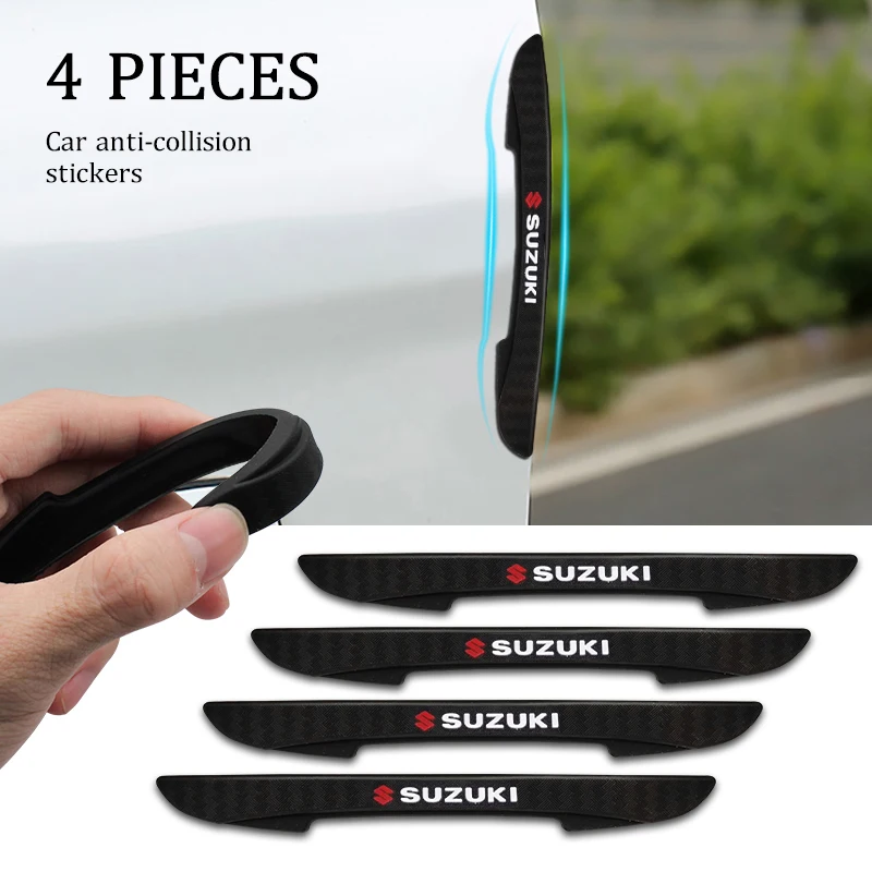 4PCS Auto Rubber Car Door Anti-collision Bumper Strips Protector For Suzuki Swift Jimny Vitara Samurai Grand vitara Accessories