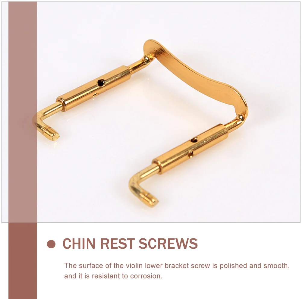 

2 Pcs Violin Chin Rest Screws Replacement Part Chinrest Parts Accessories Clamp
