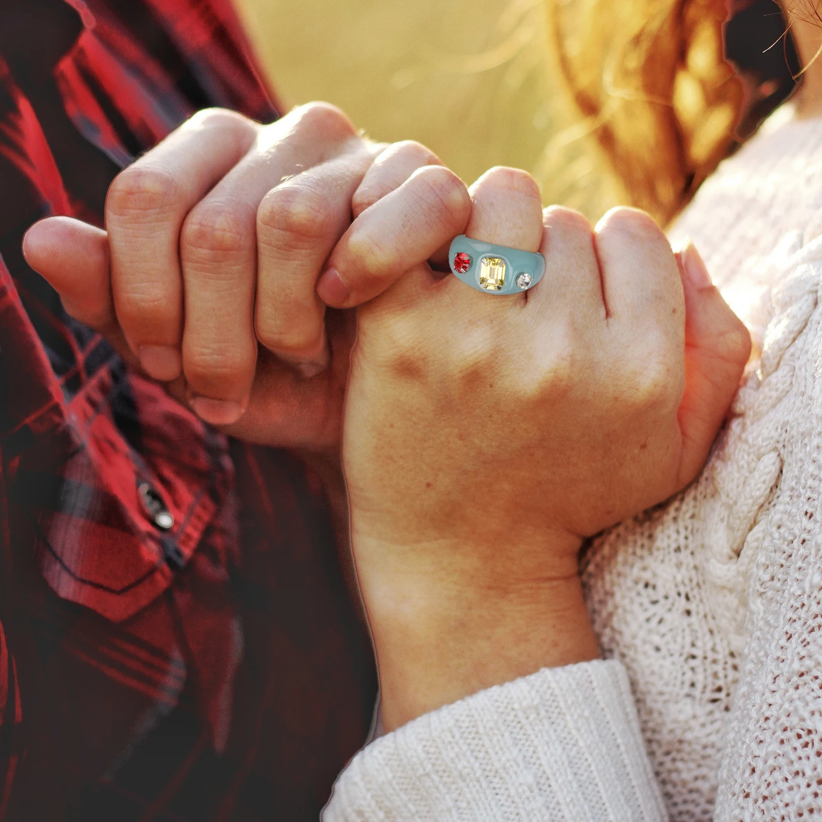 

Chic Jewelry Finger Unisex Lightweight Fashion Resin Finger Resin Banquet Party Jewelry Gift Gift