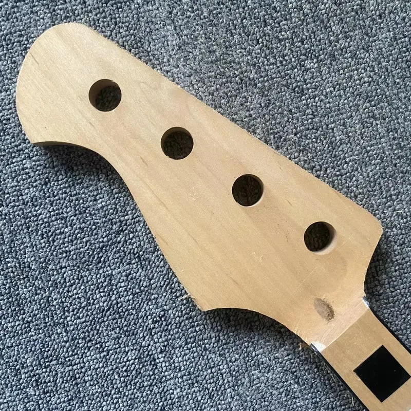 RN437 Left Hand Bass Guitar Semi Finished Version 4 String Electric Bass Neck Custom Order No Logo for DIY No Paints view 5