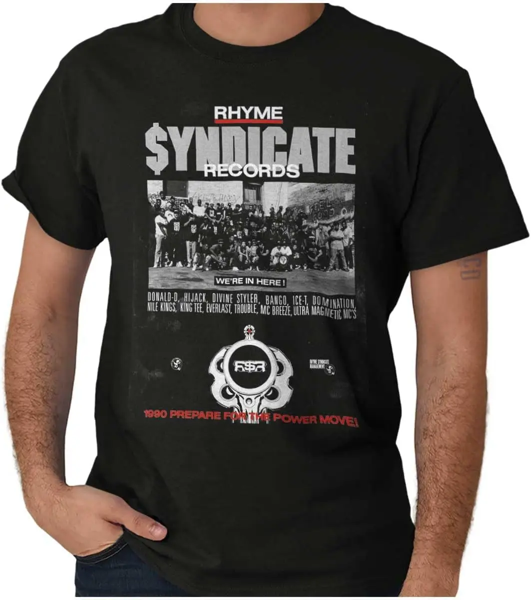 Rhyme Syndicate Records Group Photo  Tees High Quality 100%Cotton Short Sleeve