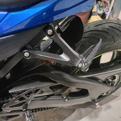 Rear Hugger Fender Tire Mudguard Cover With The Chain Guard Cover For Suzuki GSX-R1000 2017-2023 Full Carbon Fiber 100%