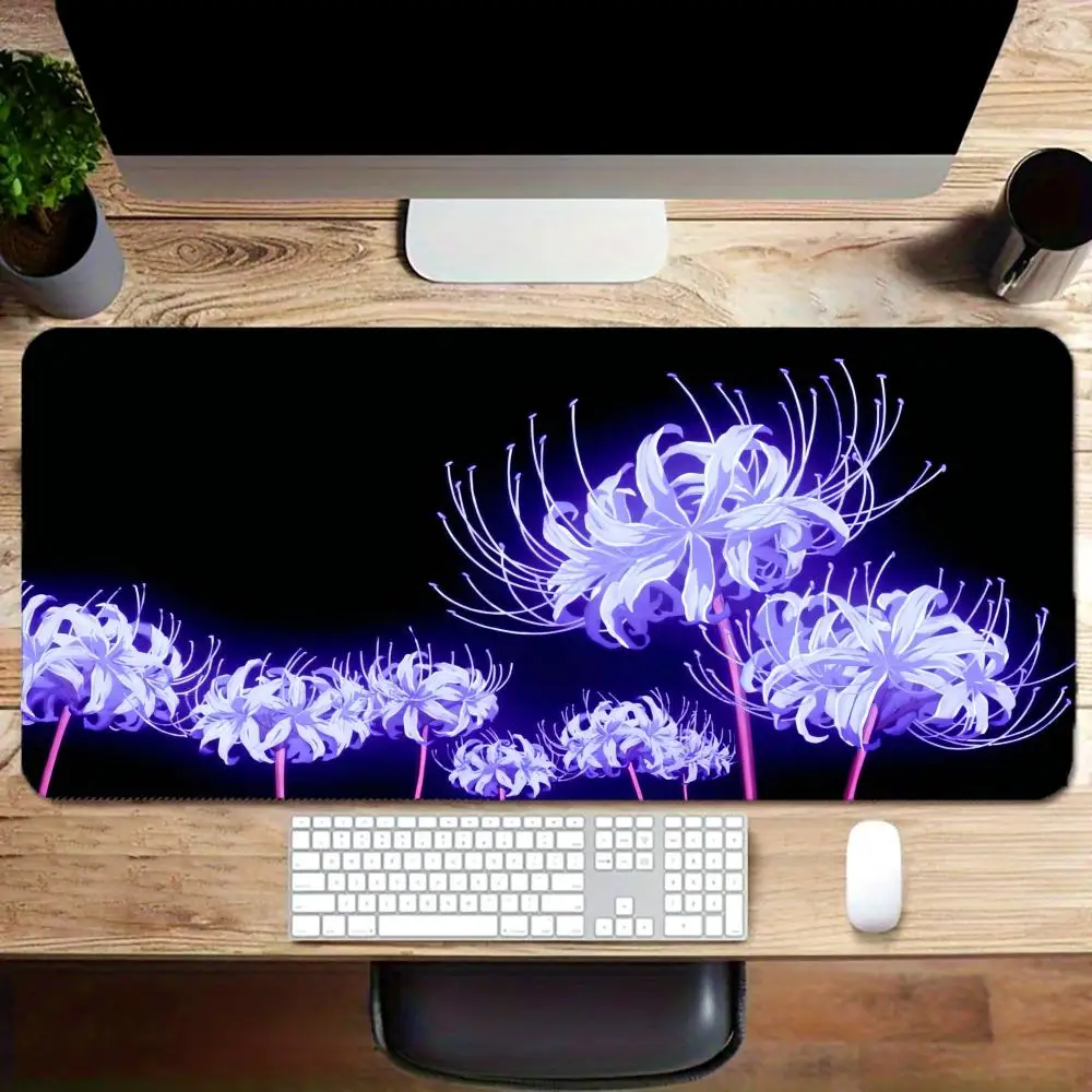 لوحة ماوس للألعاب Red Spider Lily XL Home مخصصة عالية الدقة كبيرة الحجم لوحة ماوس XXL لوحة مفاتيح مكاتب سجادة ناعمة للكمبيوتر المكتبي #3