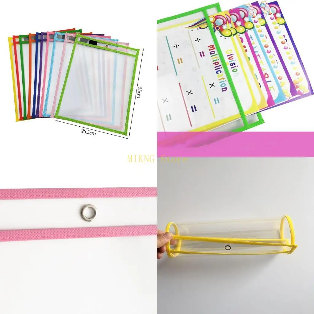 10 "x 14" Napisz wytrzyj kieszenie rękawy pasują do standardowego papieru do domowego biura szkolnego 10x najlepsza sprzedaż