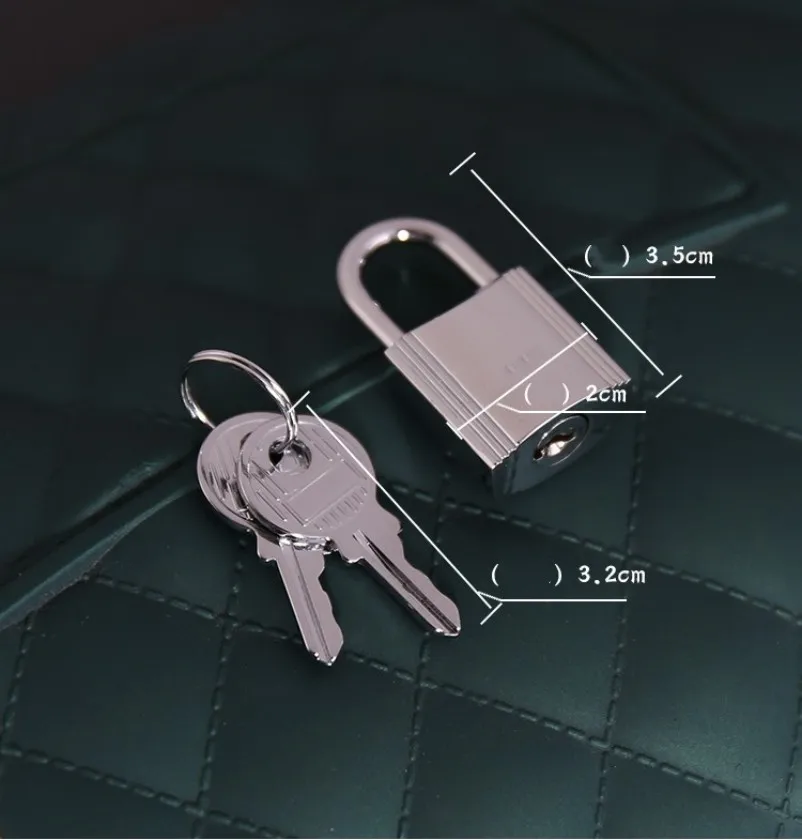 Bag Metal Lock Head Pure Stainless Steel  Hardware Kell Platinum Lock Accessories Metal Pendant Basket Bag Small Padlock