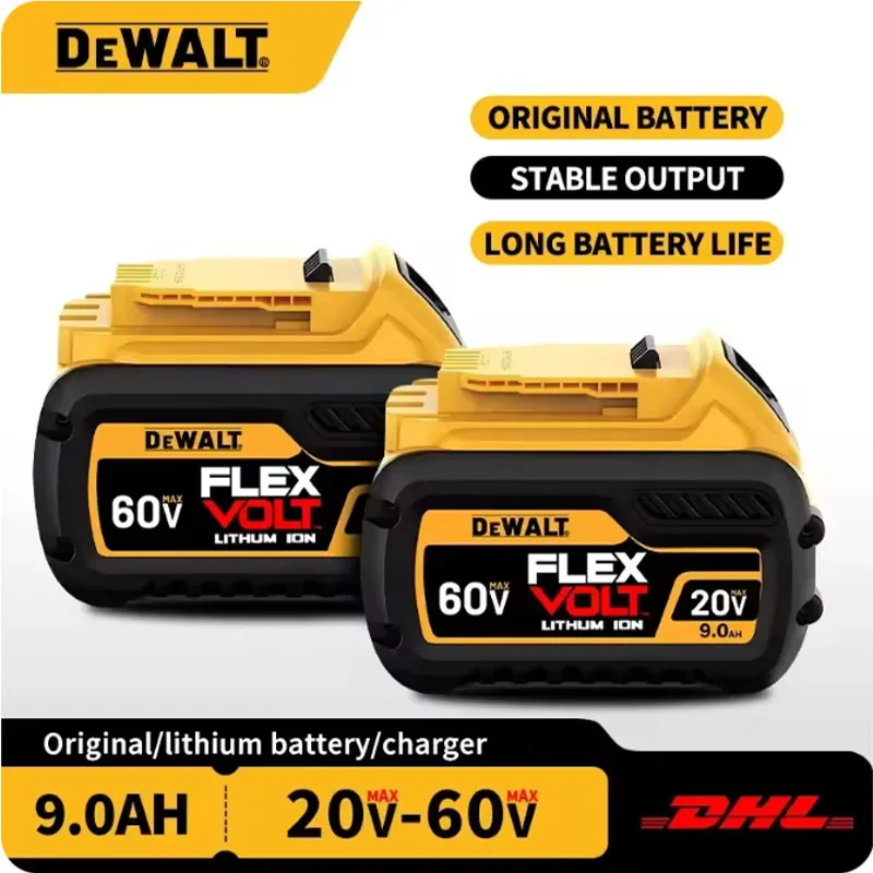 

DCB200 Original DEWALT Battery 20V/60V 9000mAh，dewalt 20v battery，DCB205 DCB206 DCB209 Power Tool Battery，dewalt charger