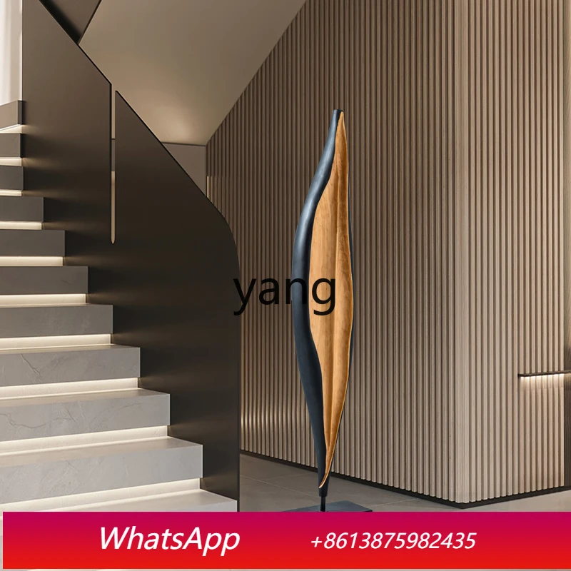 

Креативная абстрактная деревянная скульптура для декора крыльца, напольное украшение, скульптура для интерьера.