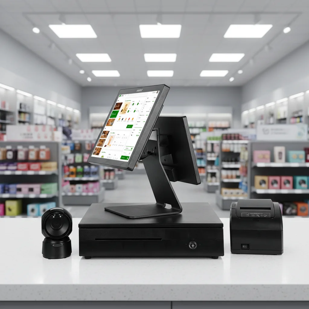 ATV&UTV15.6 + 11.6 Inch Touch Double Screen Pay Pos Machine Restaurant Ordering Till System