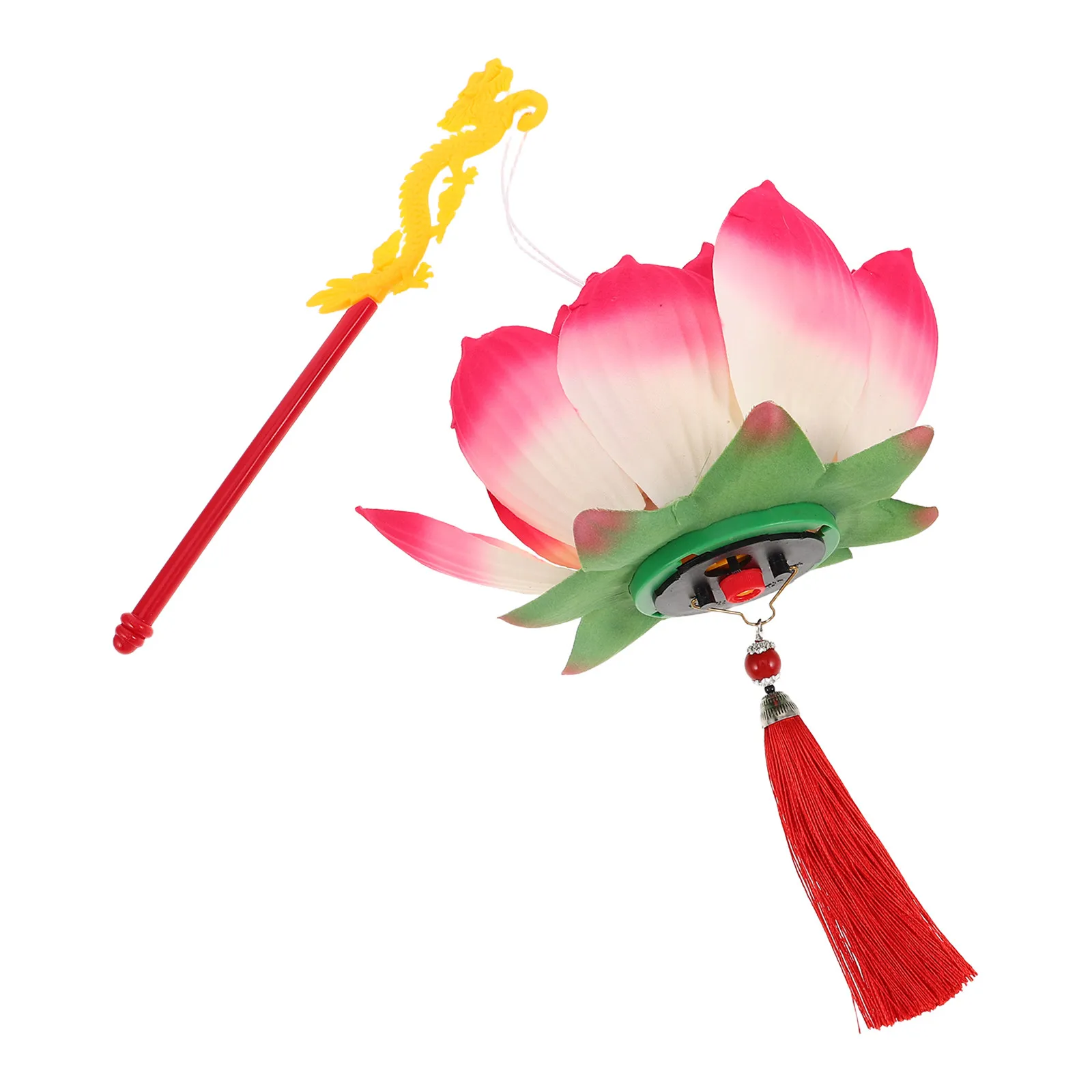 Handmade Lotus Flower Lantern for Mid-Autumn Festival, Spring Festival & Outdoor Decor – Glowing Handheld Light