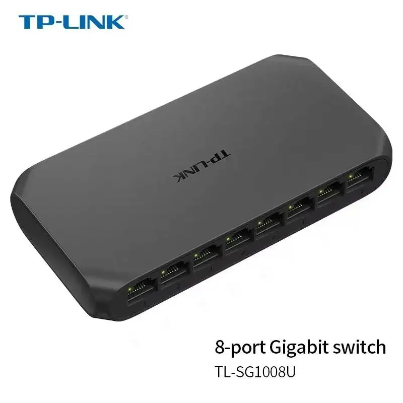TP-LINK 1000M 8-Port Gigabit Switch/8GE TL-SG1008U Enterprise-Level Monitoring Network Cable Splitter Compatible With 100M