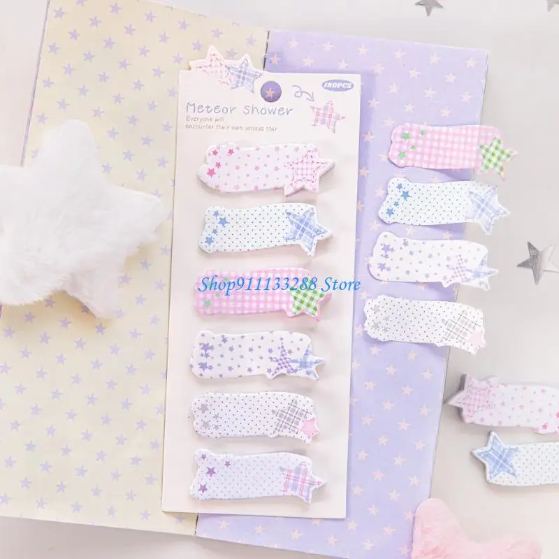 G88D Simple Sticky Note Index -tabbladen Lijm Sticky Pad Star Label Sticker voor kantoor