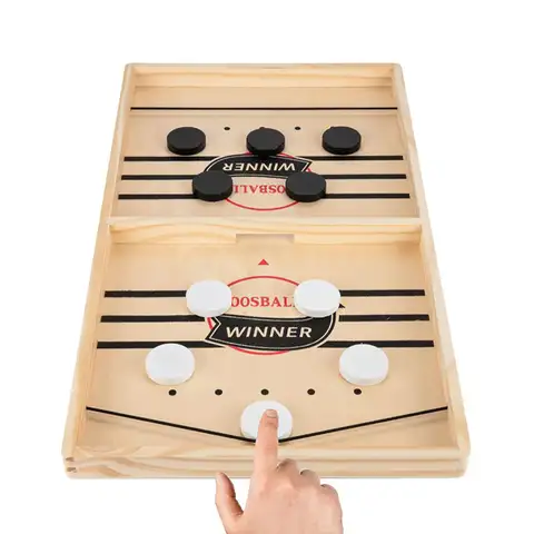 Wooden Billiard Board Game Foosball Winner Games Table Hockey Game Catapult Chess Parent child Interactive Fun Competitive Toy