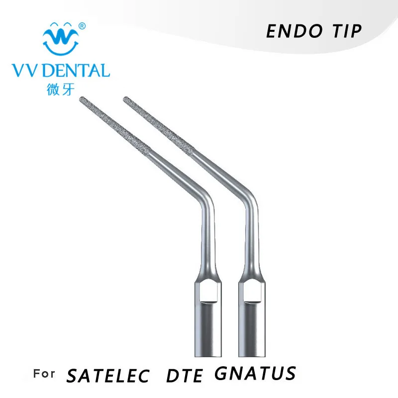 

VV Dental Scaler Tips 2Pcs ED3D Endodontic tips for Remove The Calcification Fit SATELEC DTE GNATUS