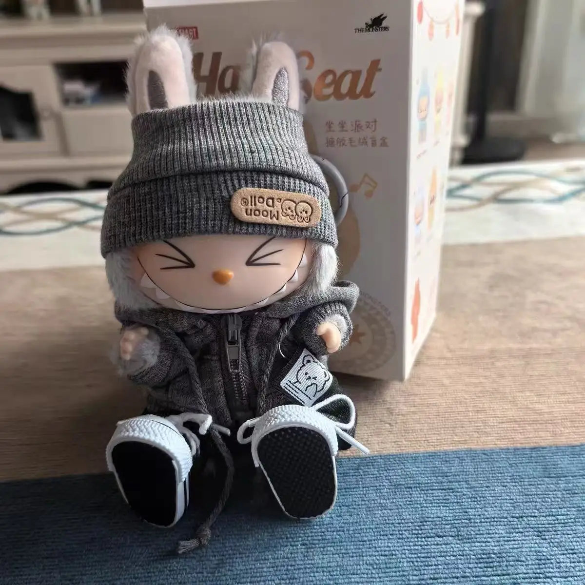 Doll Clothing Academy Cool Shadow Uniform Set 17cm Plush Doll Clothing Accessories Labubu I II Idol Doll Sitting Party