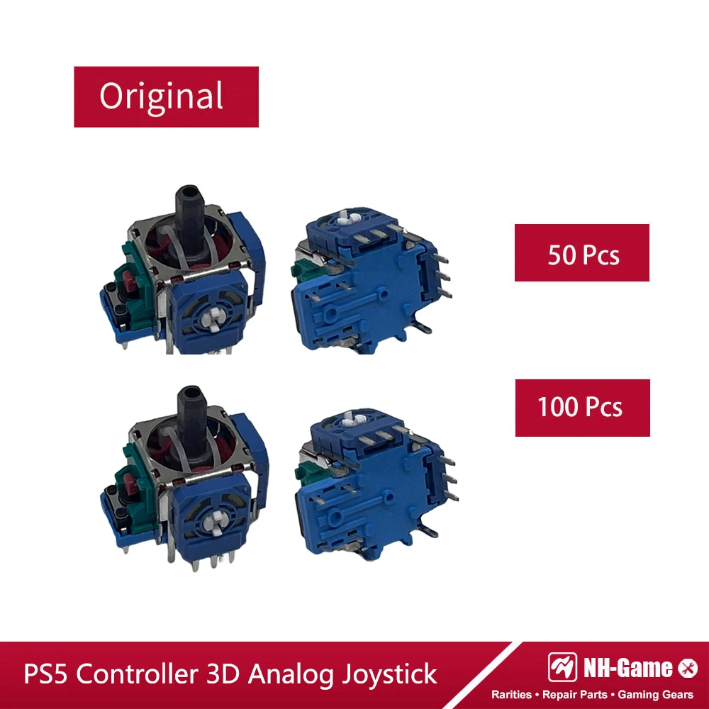 

50/100pcs 3D Analog Thumbstick Joystick For PS5 Gamepad Thumb Sticks Sensor Module Controller Repair Parts