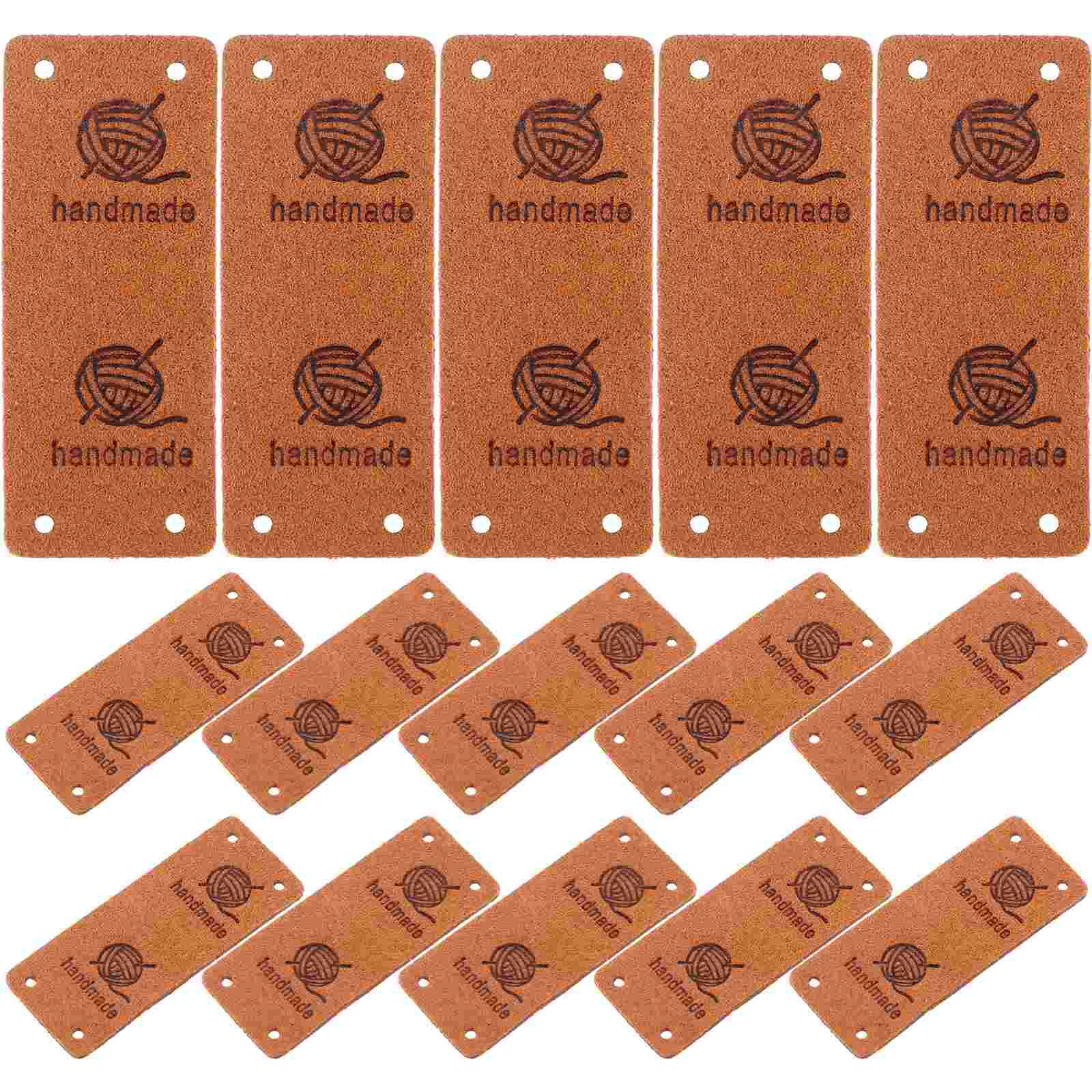 

50 Pcs Handmade Embossed Crochet Tags Label Labels for Items Sewing Creative