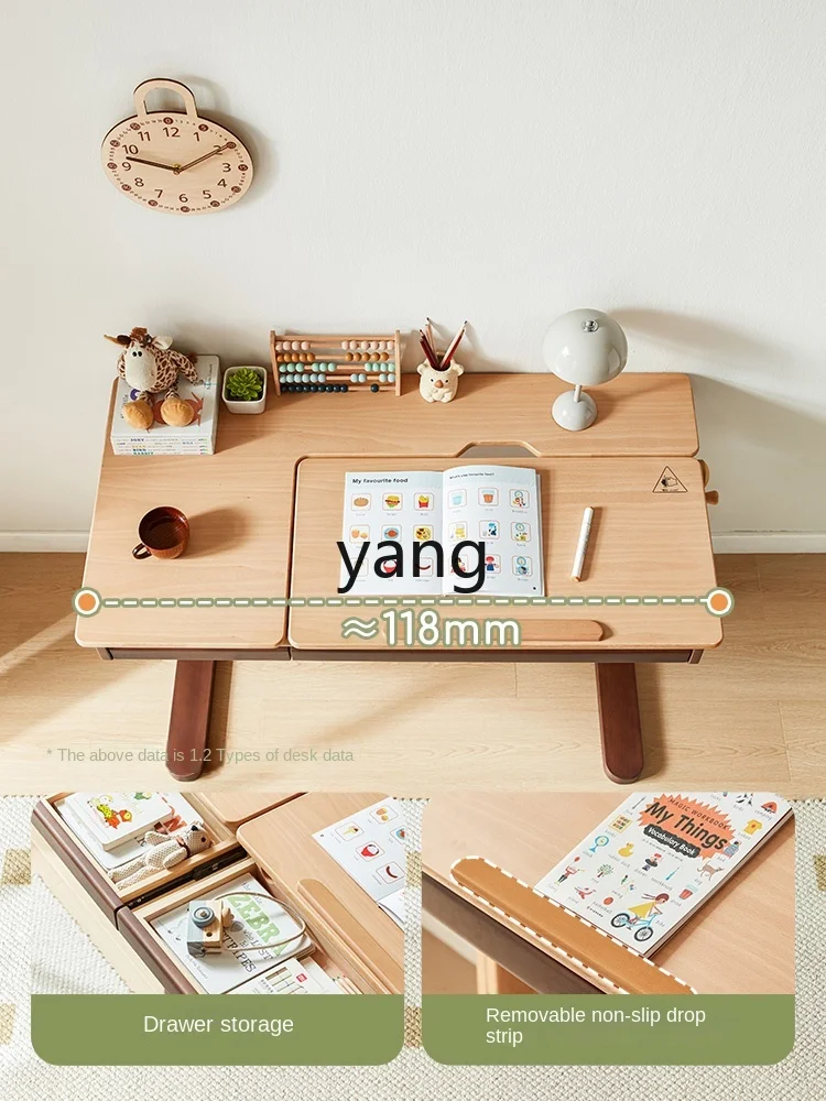 LMM Height Adjustable Desk Children's Desk Primary School Student Household Writing Desk