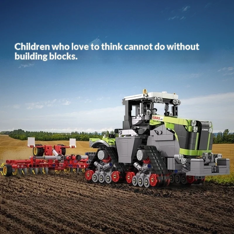 GSF 1336 шт. 1:32 знаменитый CLAAS город сельскохозяйственная машина строительный блок MOC кирпич дизайн грузовик кирпичи игрушки подарки для детей