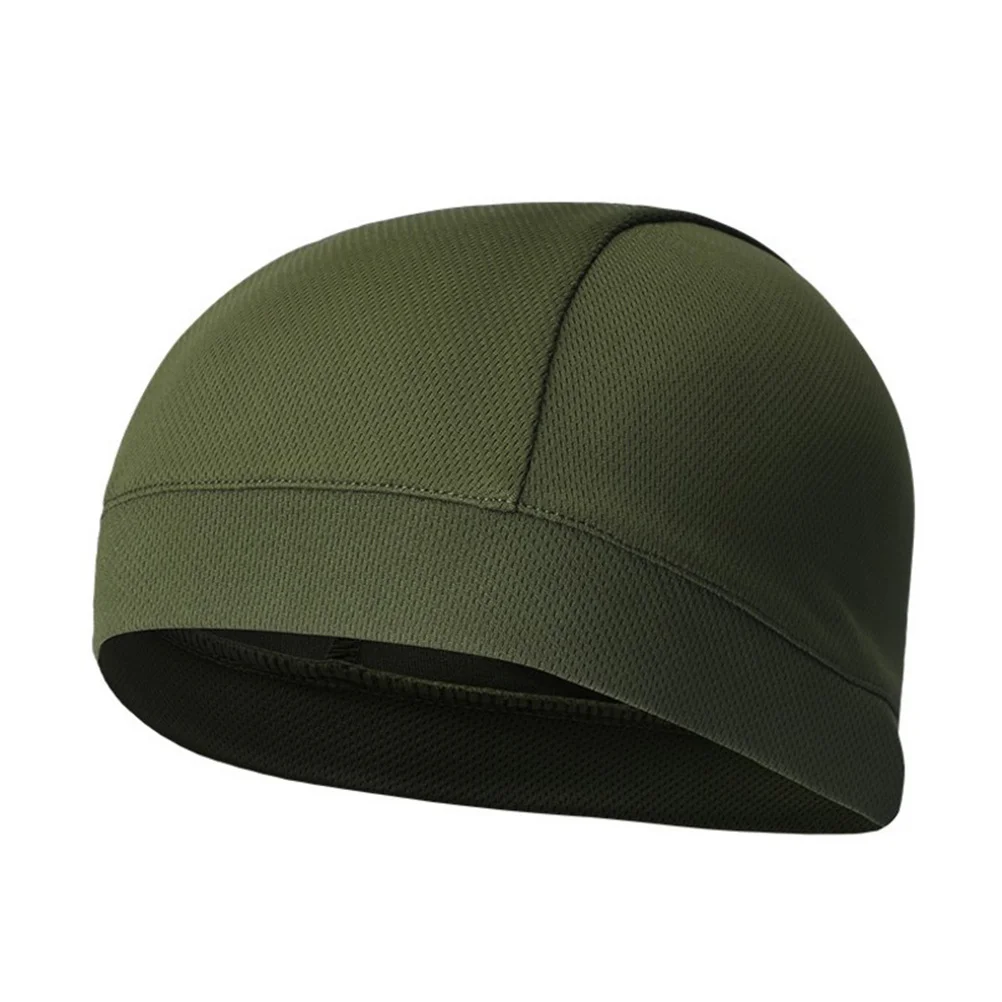 

Cap Quick Dry High Cycling Cap Elasticity Beanie For Men Women Army Green Liner Outdoor Sports Hat
