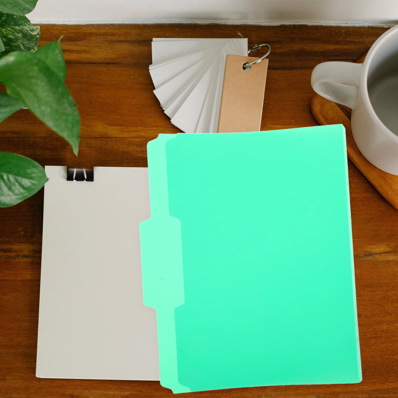 

6 Pcs Document Storage Binders Color File Folders Multicolor Colorful Organizers PP