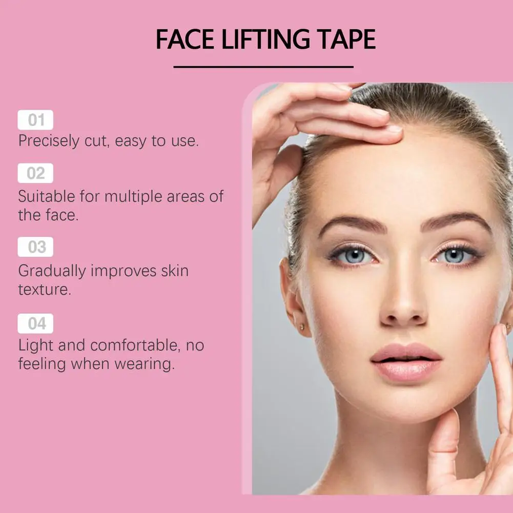 NUOVO 2.5cmX5m Nastro kinesiologico per viso V Line Collo Occhi Lifting Rughe Rimozione Nastro adesivo Strumento per la cura della pelle del viso Bende