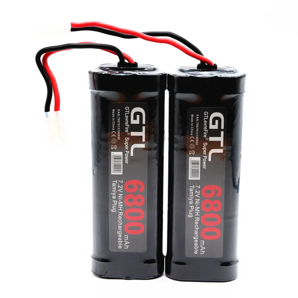 

2023 New 7.2V Battery 6000mAh NiMH Batteries Pack For RC Car Truck Buggy Boat Tank Ni-Mh Baterias gray supper power