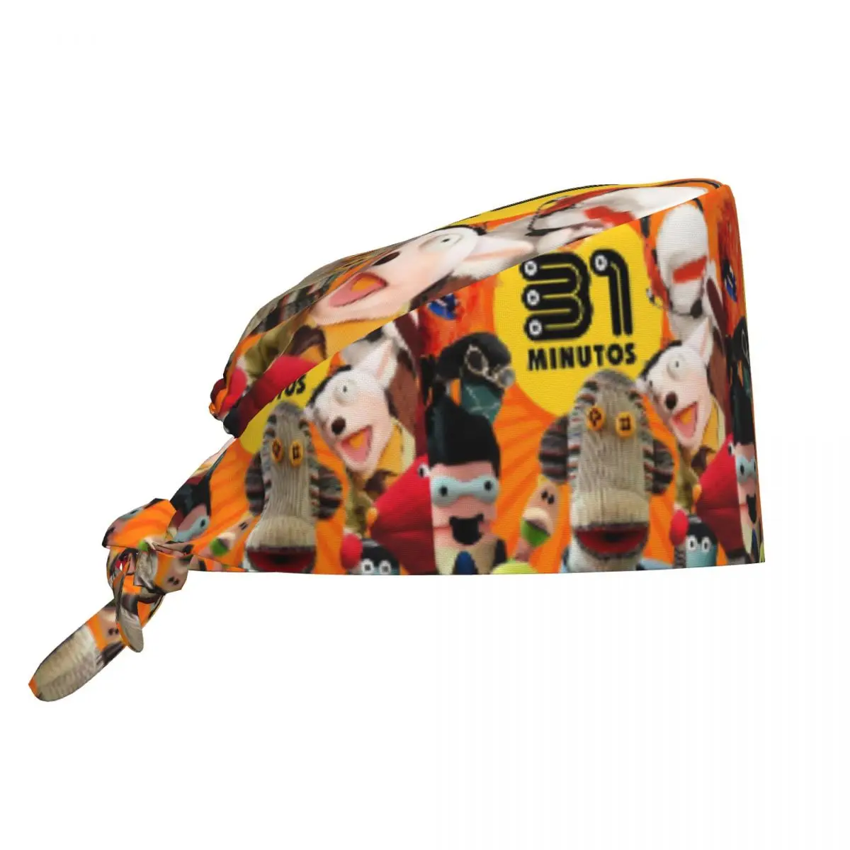 31 Minutos Chilean Comedy Beauty Pet Vet Surgical Cap Cartoon Pet Grooming Nursing Work Hats Cap Vintage Men Women   Scrubs Hat