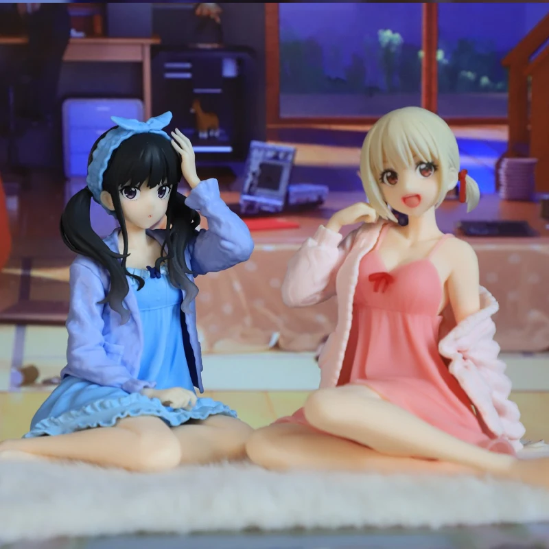 

In Stock Genuine Taito Lycoris Recoil Inoue Takina Nishikigi Chisato Homewear Pajama Figure Cozy Style Desktop Ornament Toy