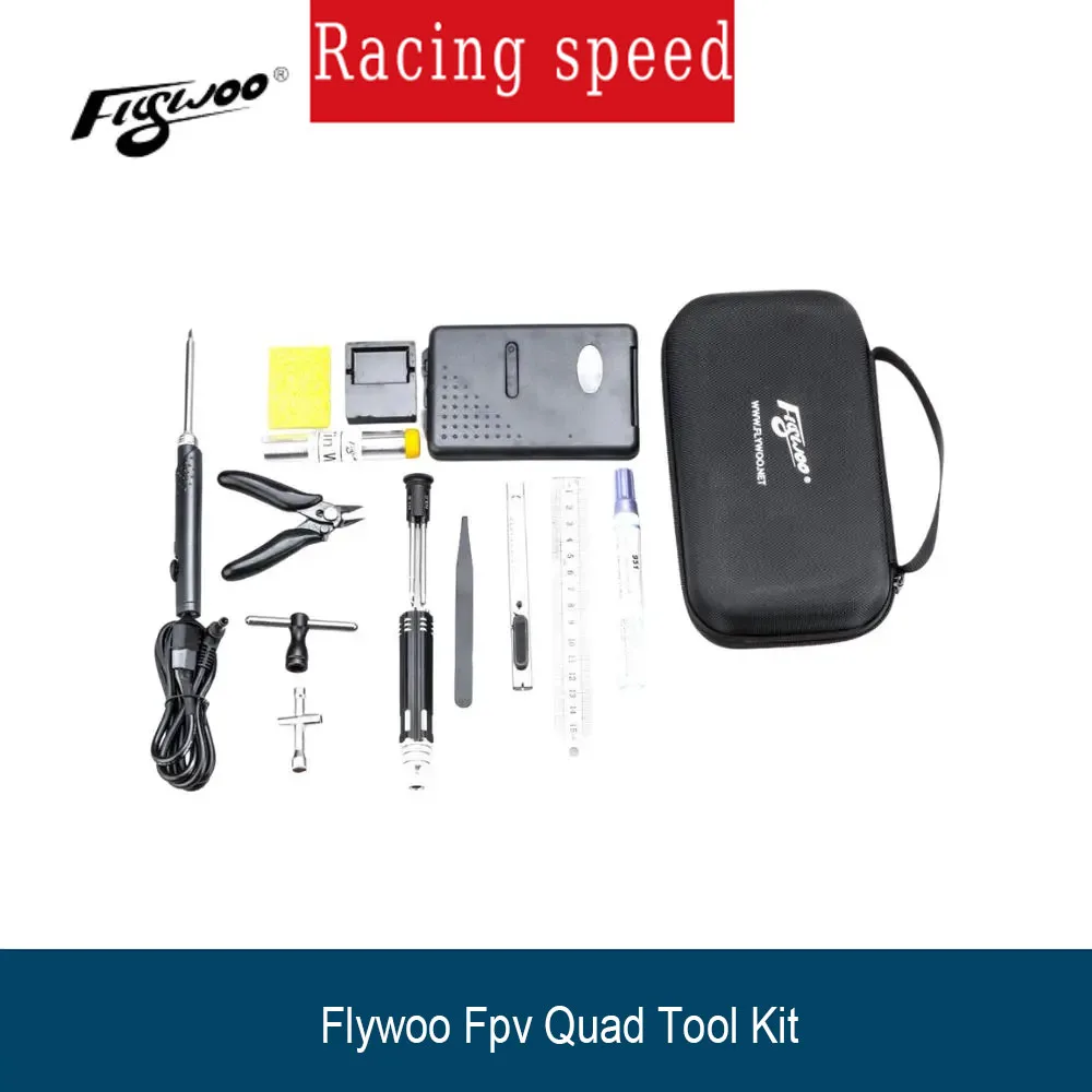 

Flywoo Fpv Quad Tool Kit (Multimeter,Solder Iron) w/ Tool Bag/Suitable for FPV Drone