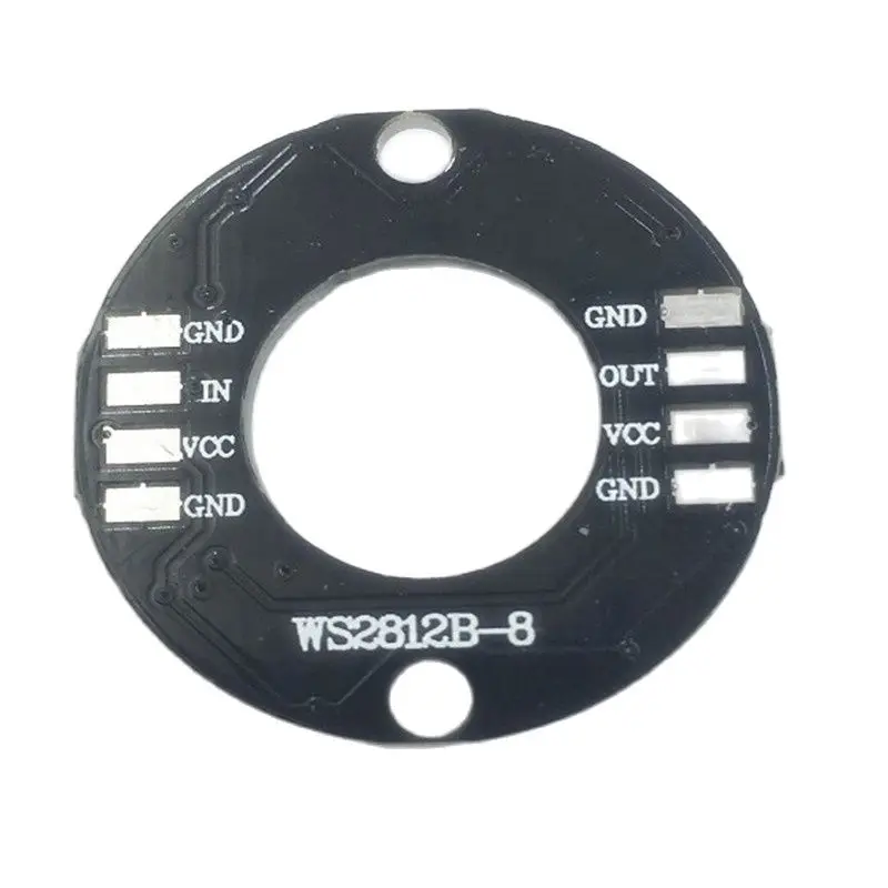 Round 8-bit WS2812 5050 RGB light LED intelligent full-color ring development board